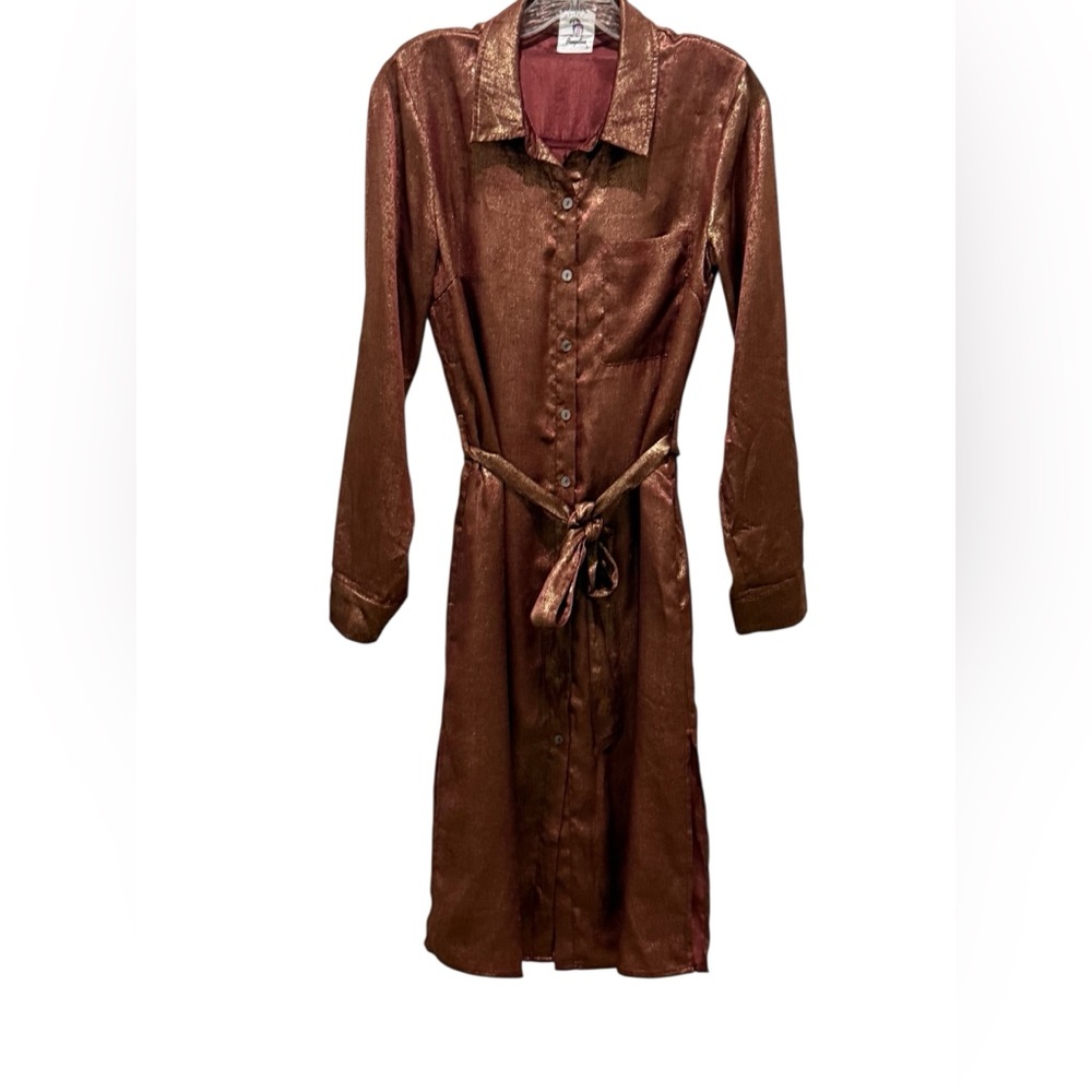 Bungalows, button-down dress. Size small.